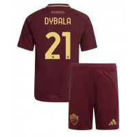 Stroje piłkarskie AS Roma Paulo Dybala #21 Koszulka Podstawowej dla dzieci 2024-25 Krótki Rękaw (+ szorty)